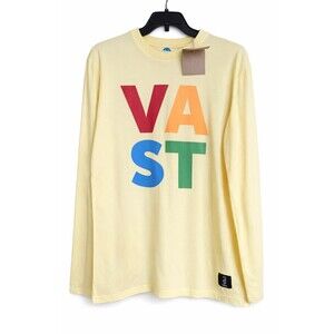 Vast Life Surfer Tee Shirt Beach Outdoor Long Sleeve Yellow Medium NWT CR80